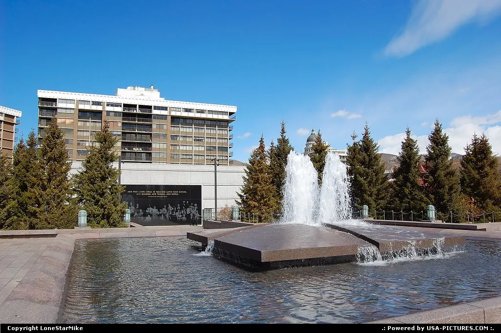 Green roof of the LDS Conference Center in downtown Salt Lake City