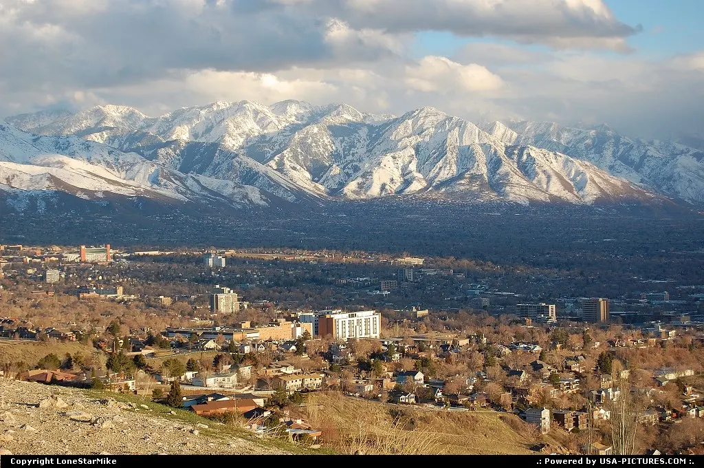 Salt Lake City from scenic overlook