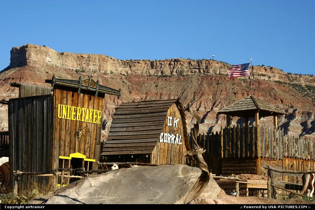 Fort Zion in Virgin, before the west entrance of the park.