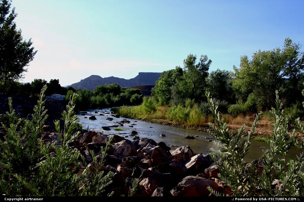 The Virgin River, close to Zion NP