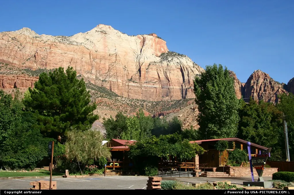 Springdale, Utah, approaching Zion National Park.