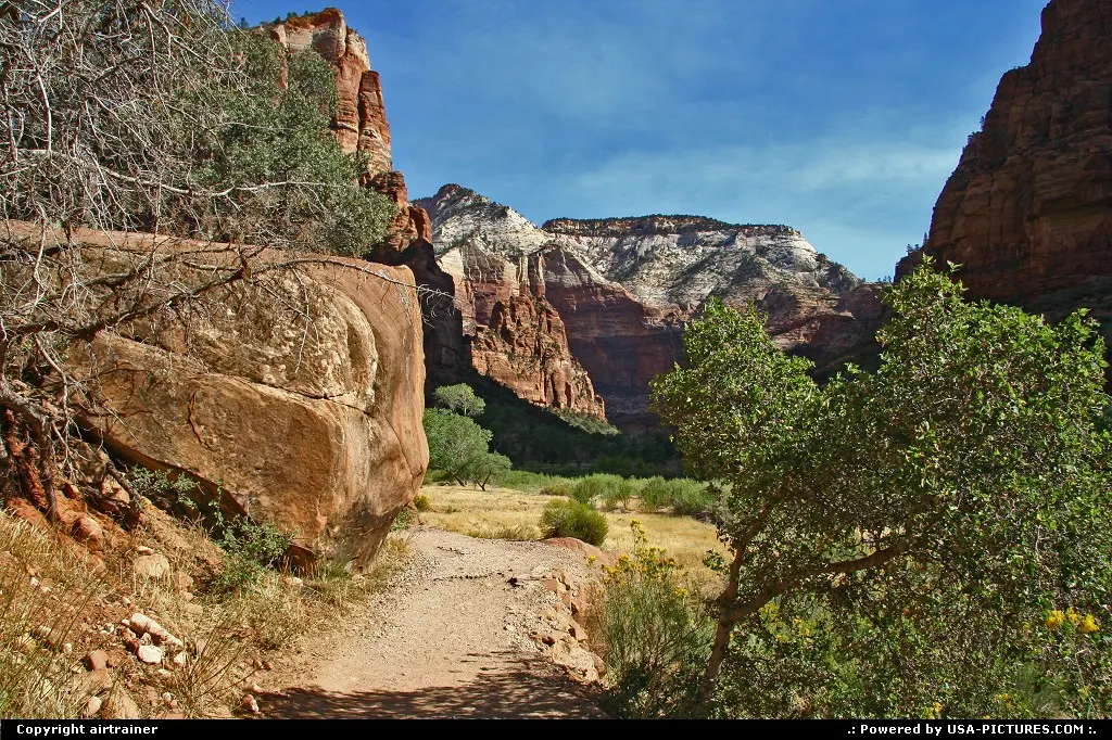 Zion National Park, the beginning of the Angels Landing trail...something you must try...
