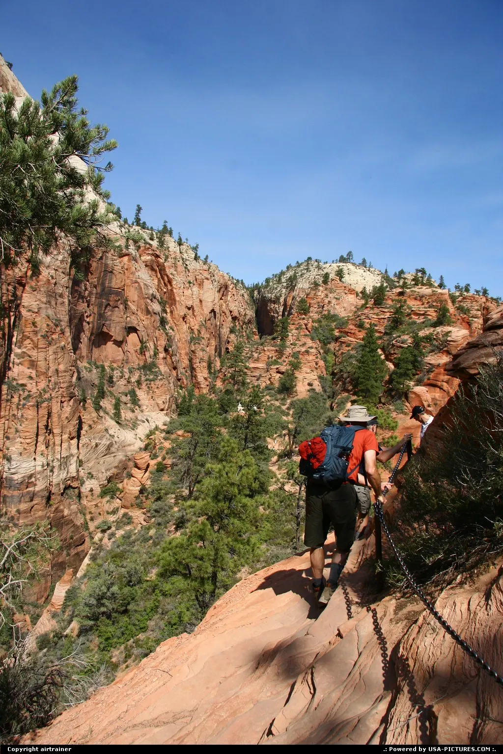 Zion National Park. Angels Landing trail.