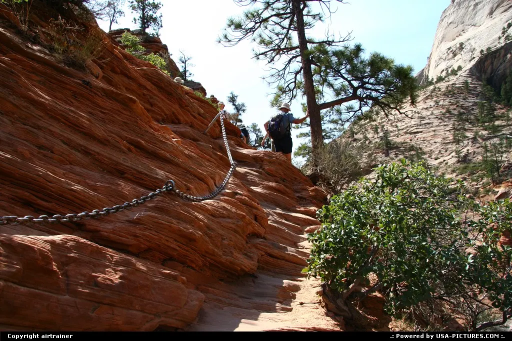 Zion National Park. Angels Landing trail.