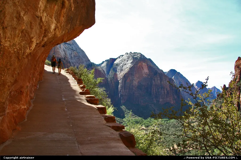 Zion National Park. Angels Landing trail.
