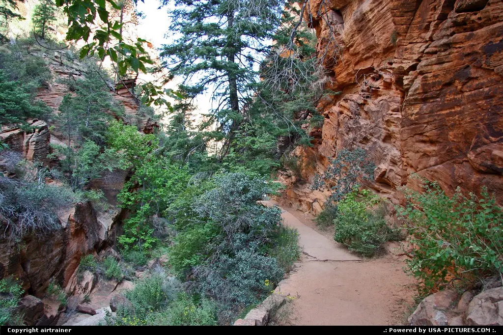 Zion National Park. Angels Landing trail.