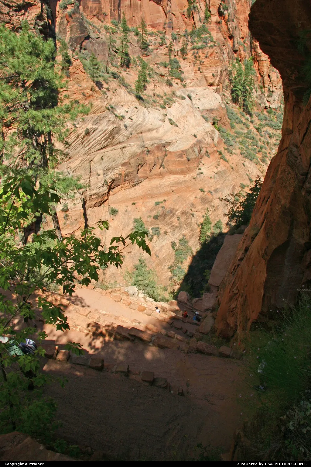 Zion National Park. Angels Landing trail.