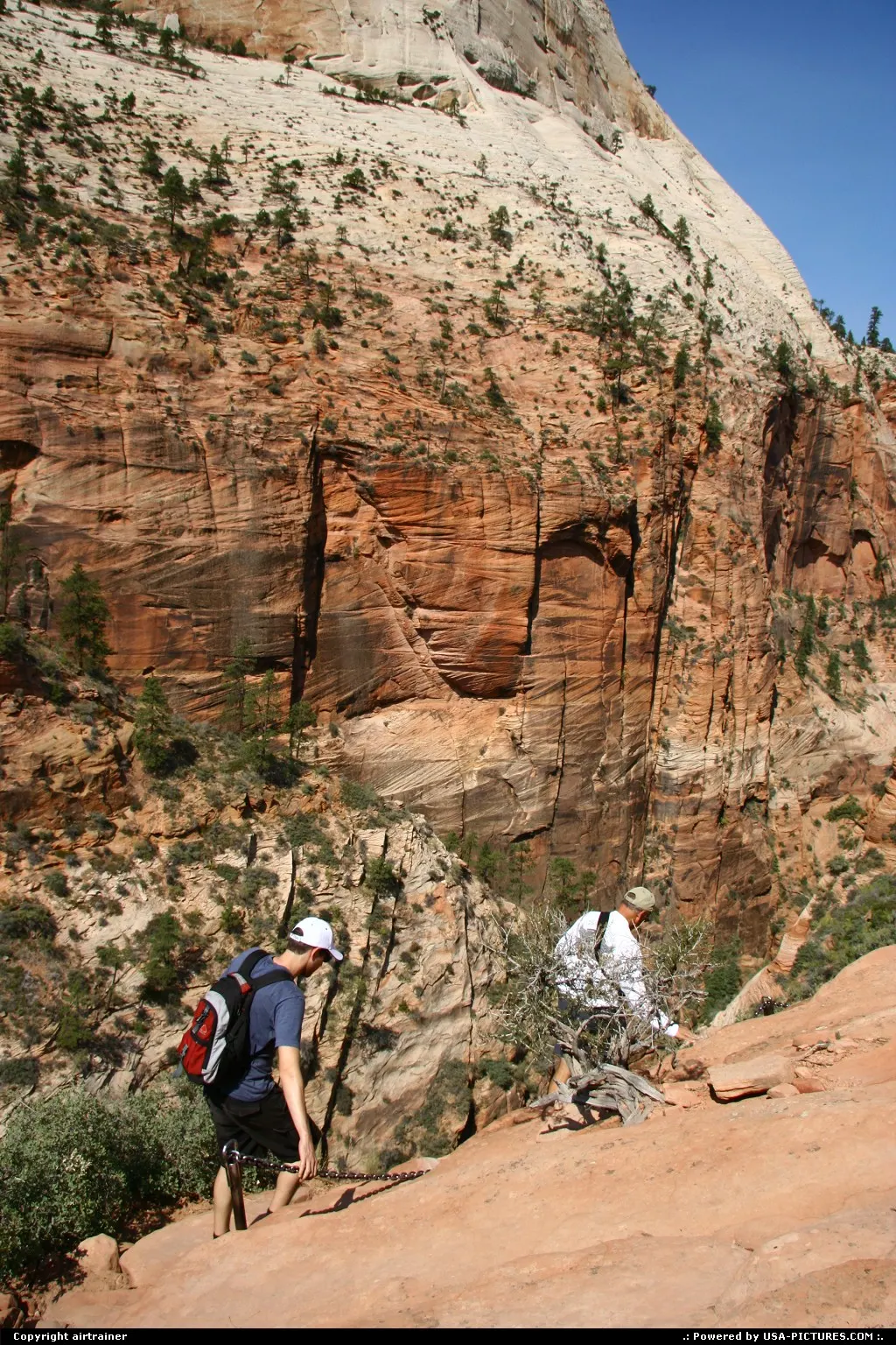Zion National Park. Angels Landing trail.