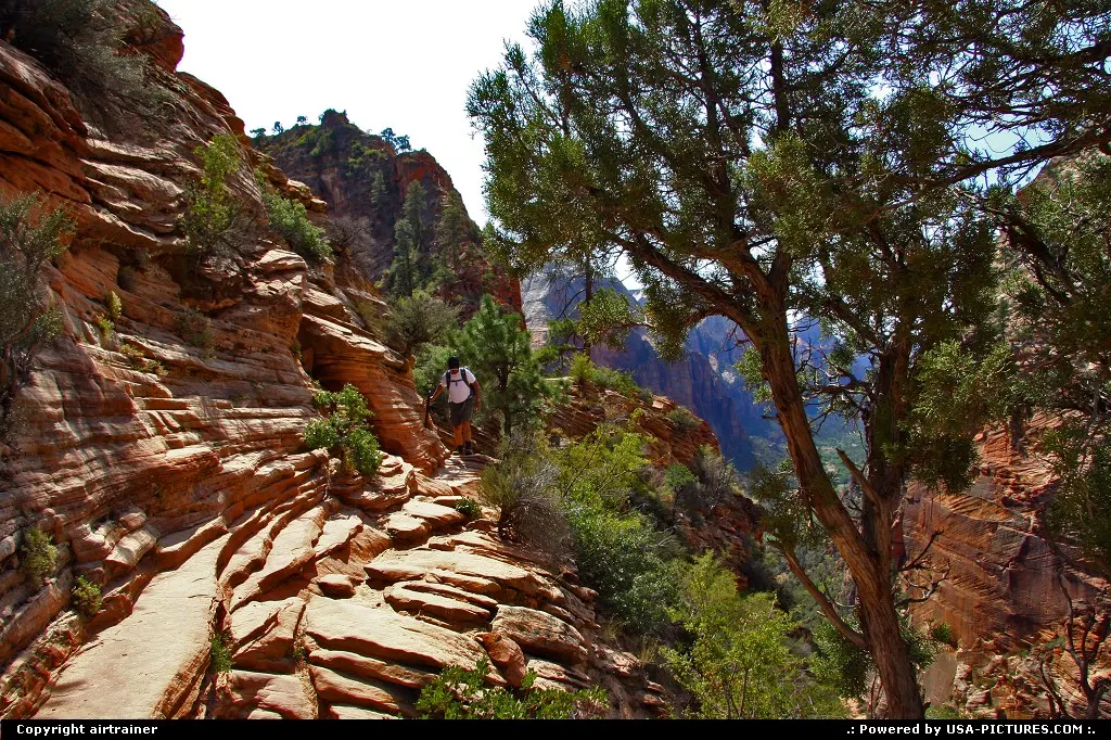 Zion National Park. Angels Landing trail.