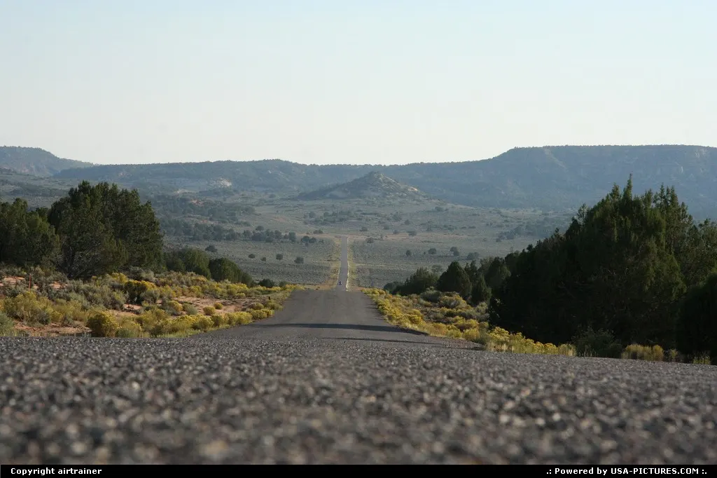 On the road to Coral Pink Sand Dunes state park...