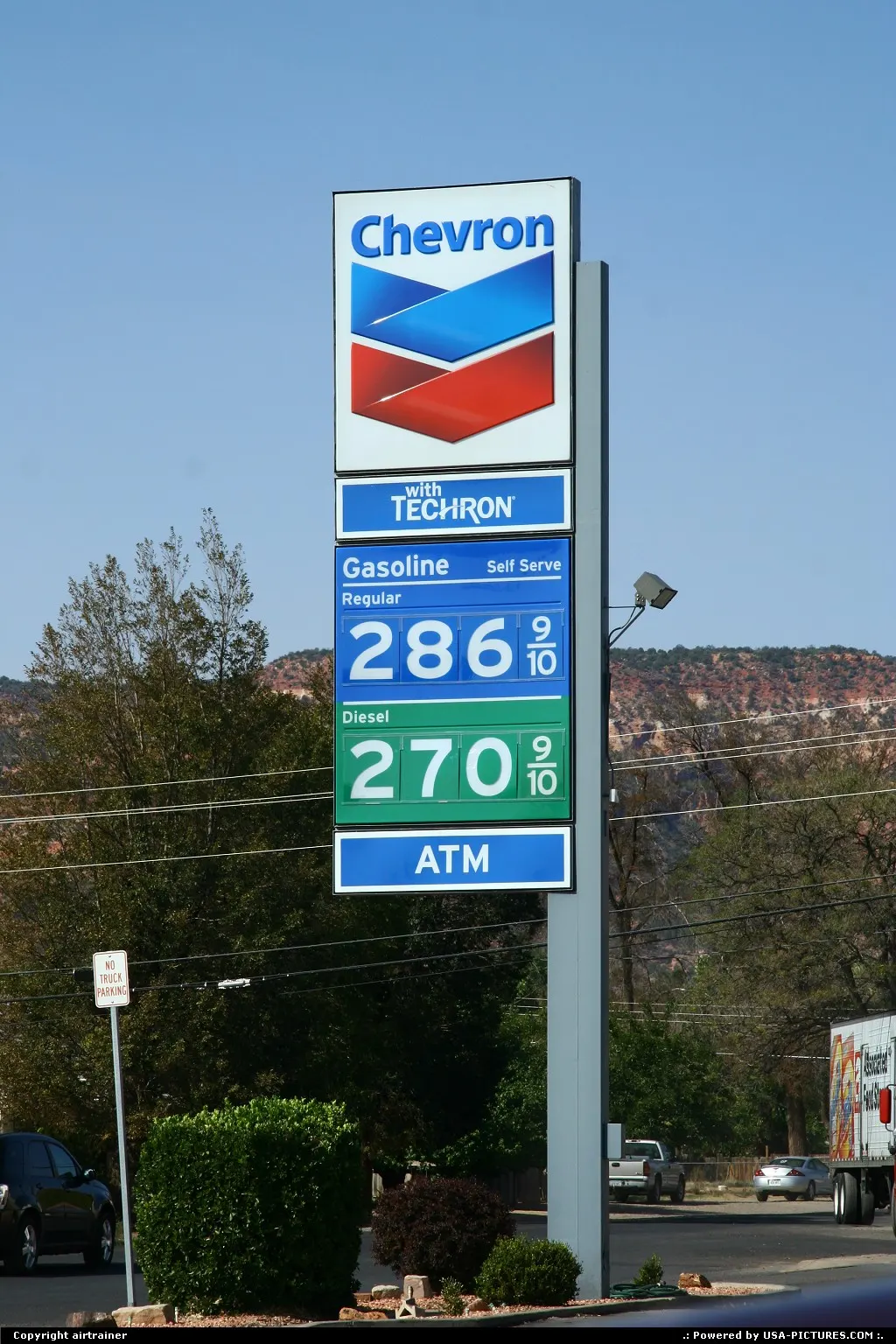 Gas station in Kanab.