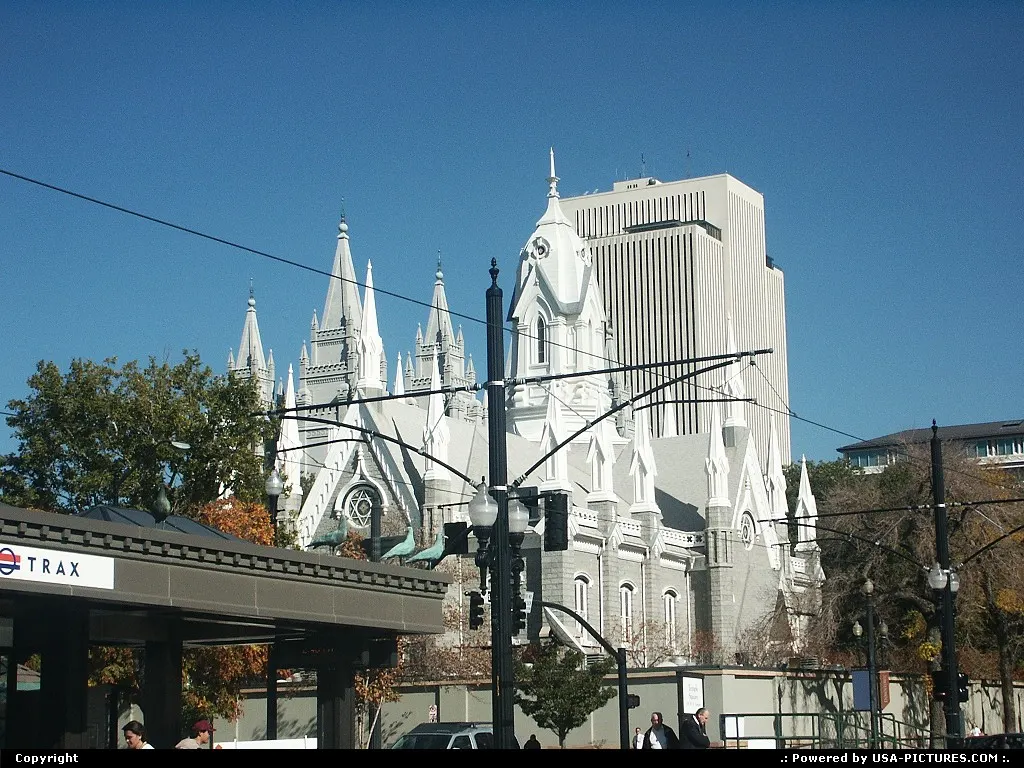 Downtown Salt Lake City during our