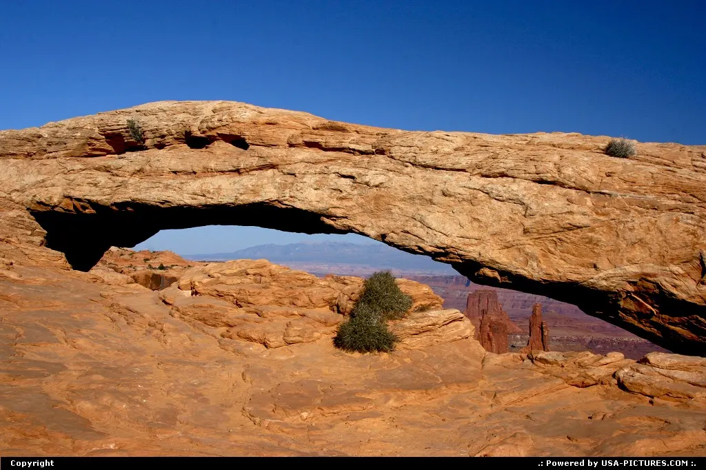 Close up of Mesa Arch, Canyonlands NP.