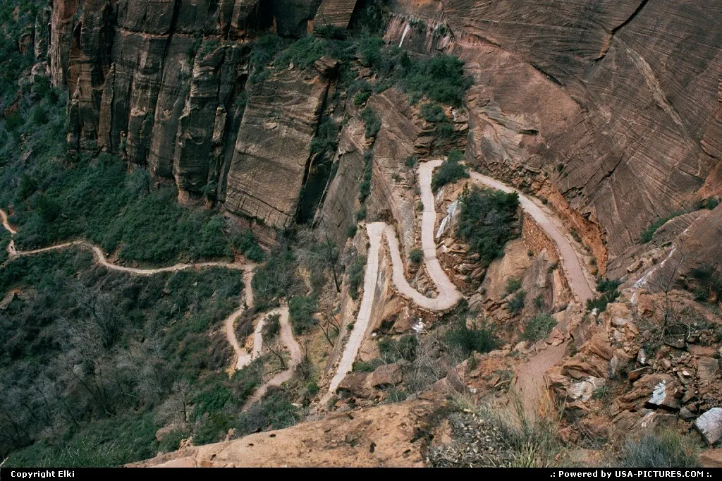 The trail, from the top