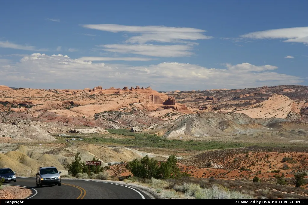 Beautiful colors of Arches National Park. Can you see Delicate Arch in the background ?