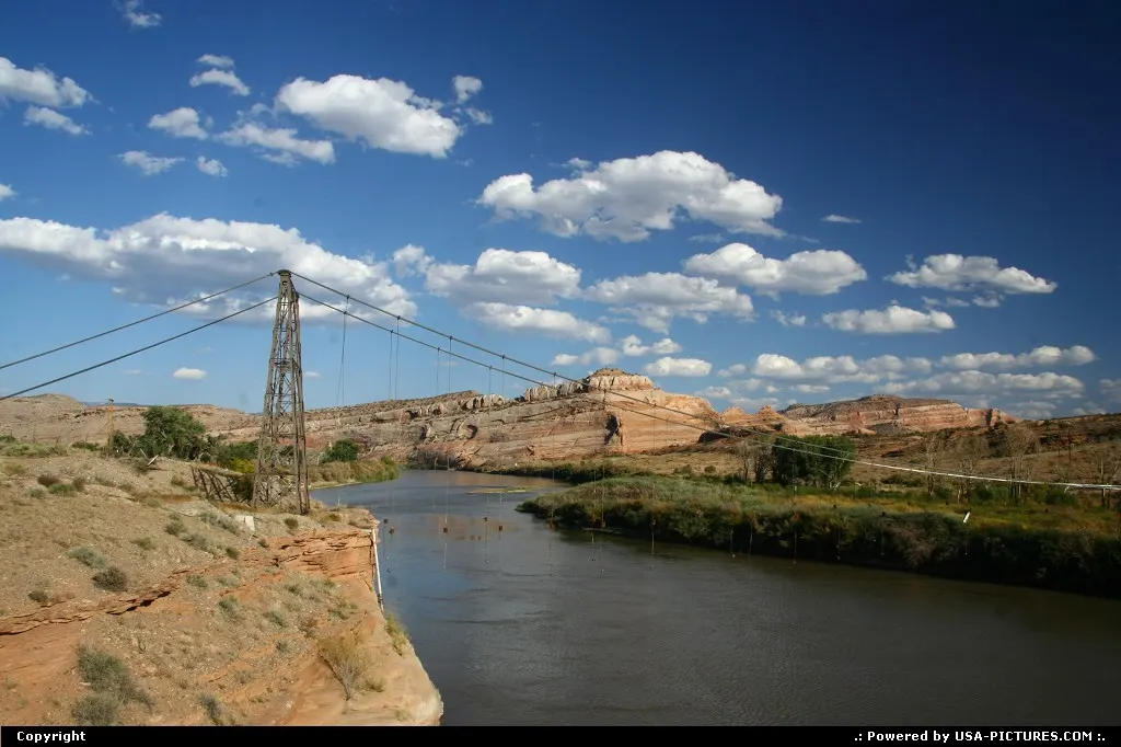 Historic Dewey Bridge on the Colorado, Scenic Byway 128.