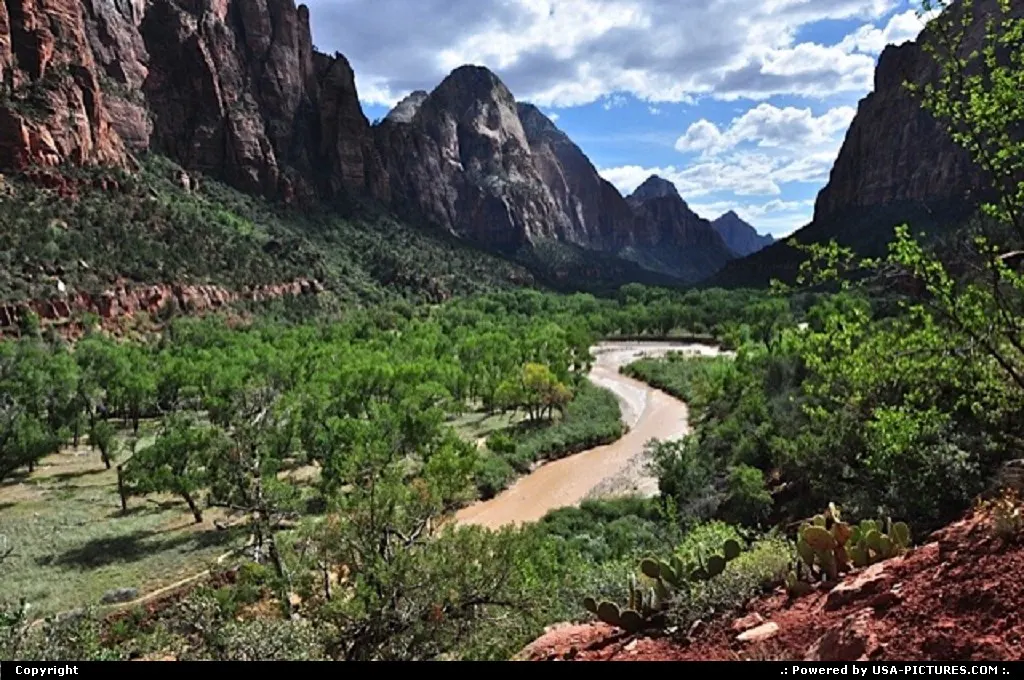 Virgin River in Zion National Park, Utah