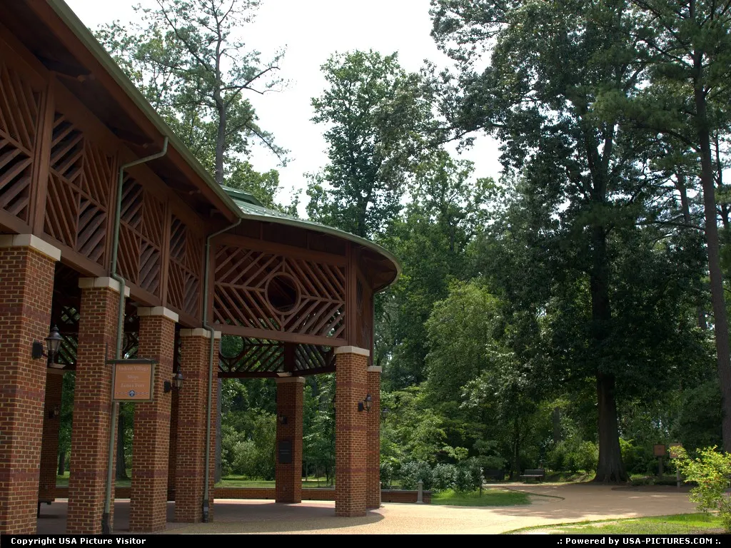 Jamestown Settlement visitor center, Jamestown, Virginia, USA.