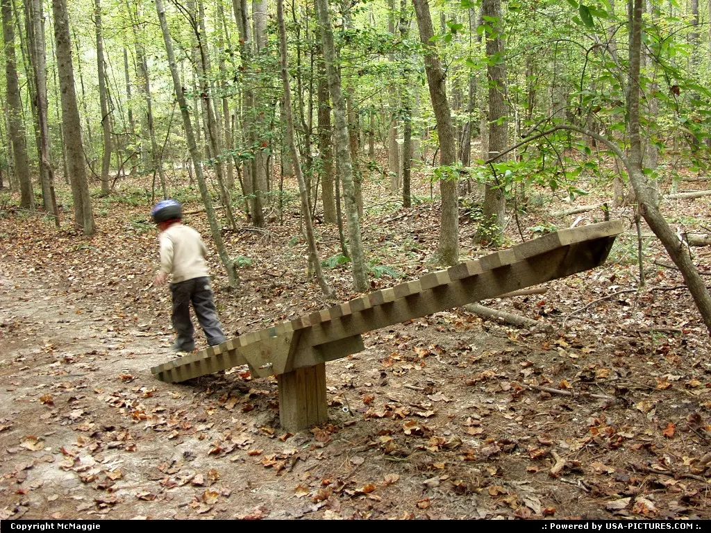 See-saw, mountain biking trails, Freedom Park, free black settlement, James City County...