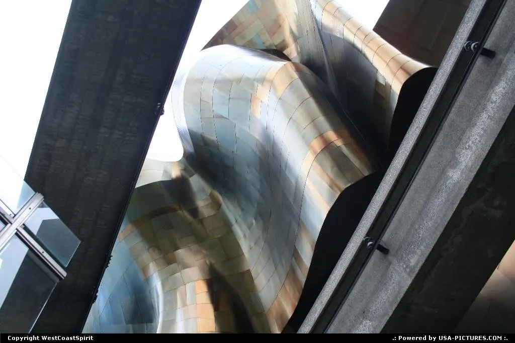 The nice shape of the Music Project / Sci Fi center in Seattle, close to world famous S...