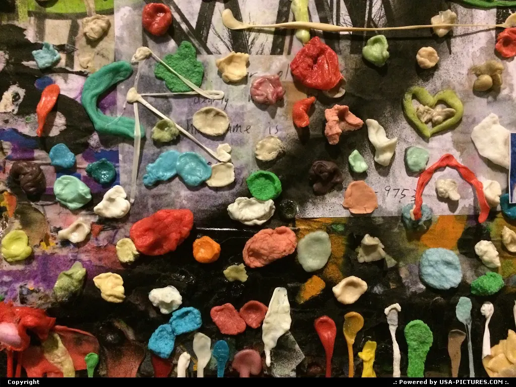 Post Alley Market Theater Gum Wall. Started in 1993 it is now a tourist attractation.