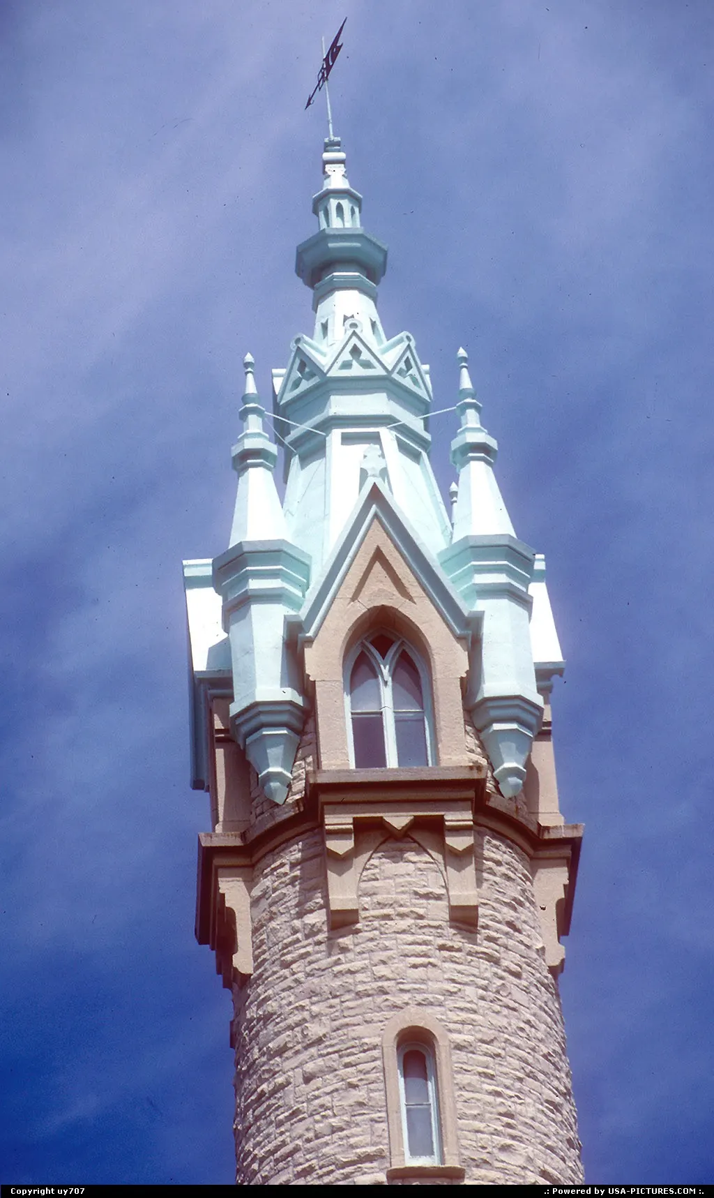 Top of a tower of Sleeping Beauty's Castle ?