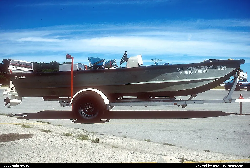 One of countless Boston-Wailer multi-purpose motor boats residing along the shores of L...