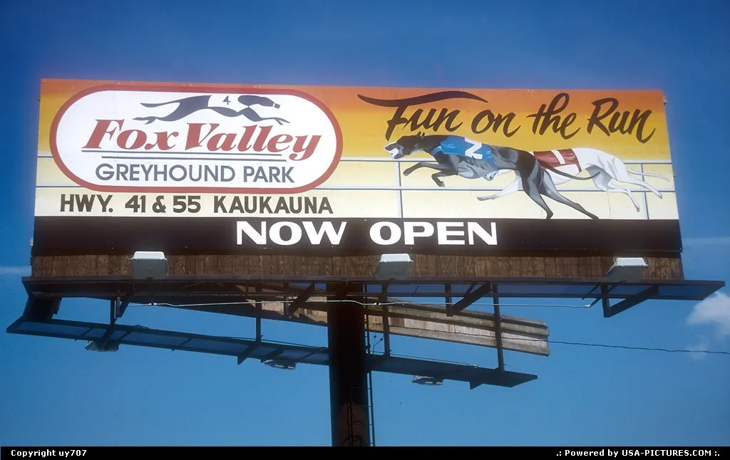 In Wisconsin, Greyhound races are very popular
