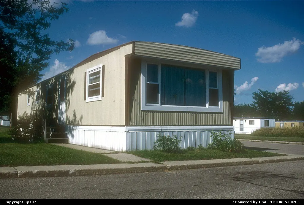 In the midst of Mobile home city