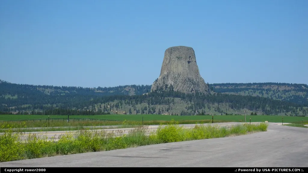 Devil's Tower from a distance.