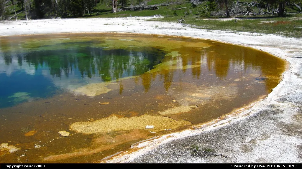 Beautiful reflections in the Beauty Pool.