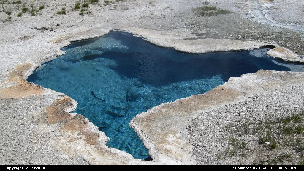Pity it's too hot to jump in... Hot spring in Upper Geyser Basin, close to Old Faithful.