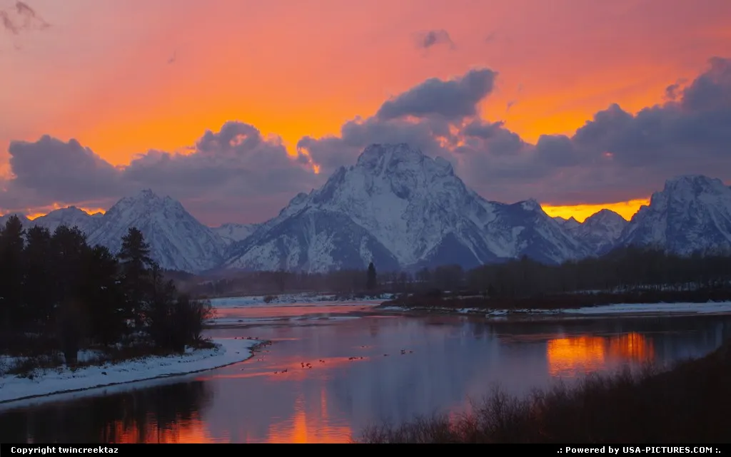 Oxbow Bend Sunset Three times this fall we have gone to Oxbow Bend to take sunsets .We...